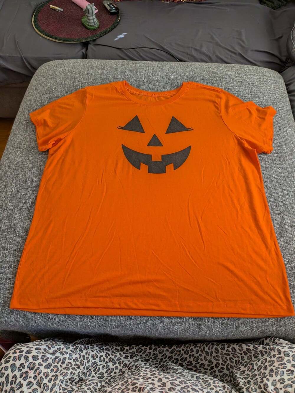 Way to Celebrate Halloween Pumpkin Face T-Shirt Orange XXXL/3XG